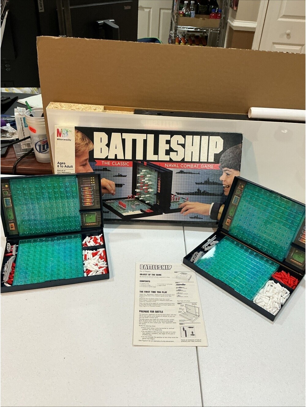 Battleship Game by Milton Bradley Complete in Great Condition 1990 Vintage